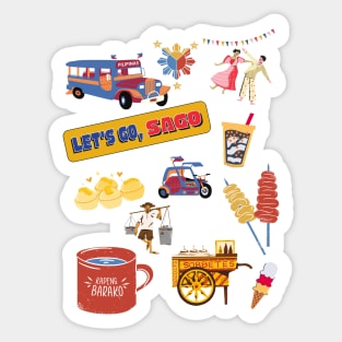 Let's Go, Sago! Pinoy Things / Everything Pinoy Collage ver 1.0 Sticker